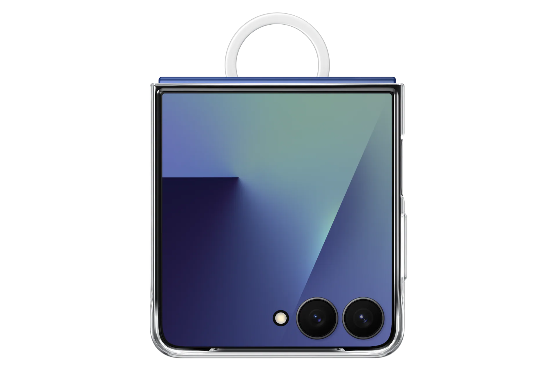 Galaxy Z Flip 7 Clear Ring Case